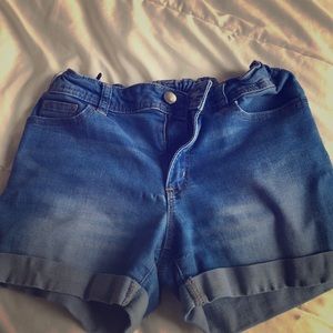 Denim shorts